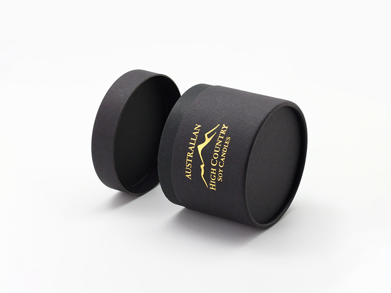 Black Paper Candle Tube